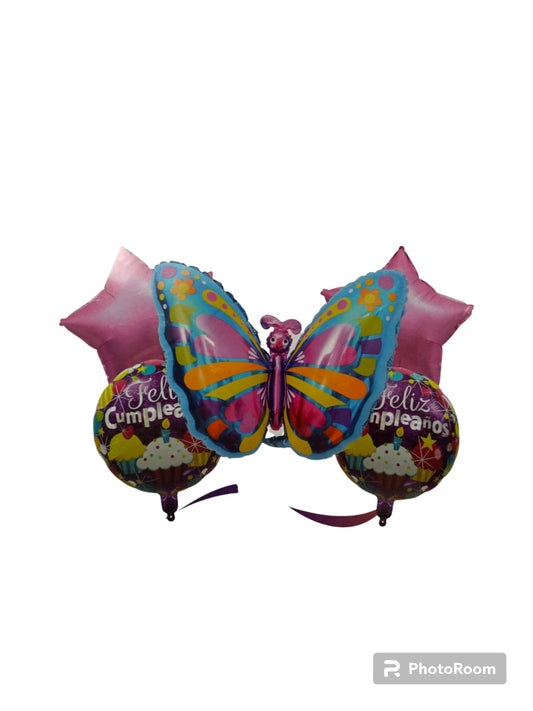 Set de globos mariposa